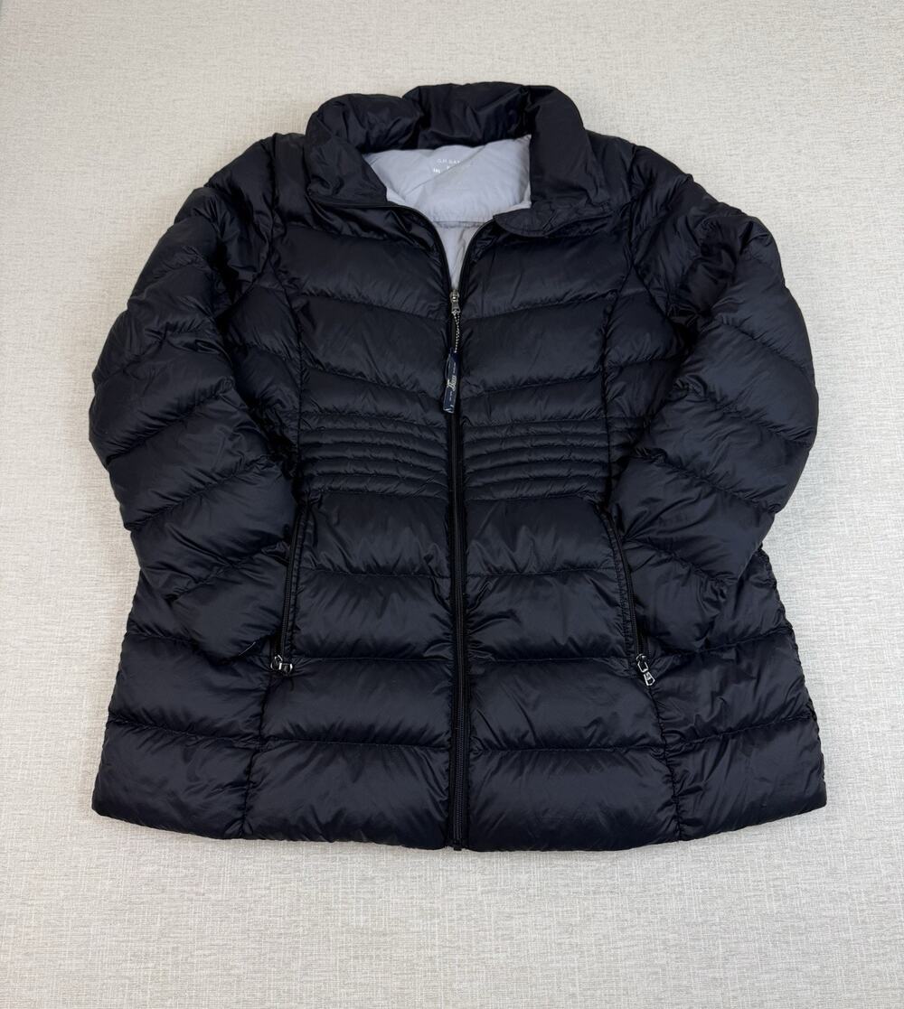 G.H. Bass Women’s XXL Black Duck Down Puffer Jacket Full Zip Winter Coat